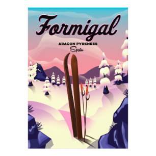 Foto Formigal Aragon Espanha de esqui.
