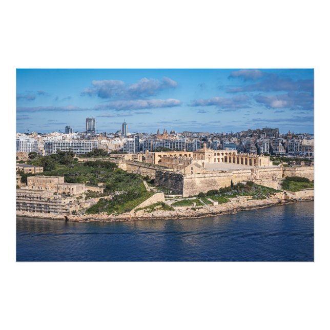 Foto Fort Manoel e Sliema de La Valetta, Malta (Frente)