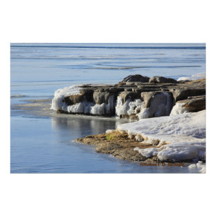 Foto Foto/Poster de Kansas Wilson Lake Icy Shore