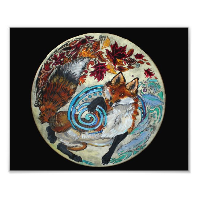 Foto Fox Espiral do outono (Frente)