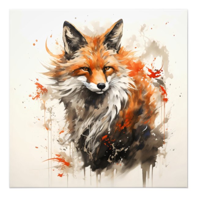 Foto Fox Ink Painting (Frente)