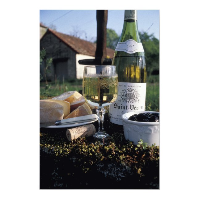 Foto França, Borgonha, Chablis. Vinho local e (Frente)