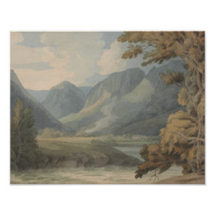 Foto Francis Towne - vista em Borrowdale do Crag de