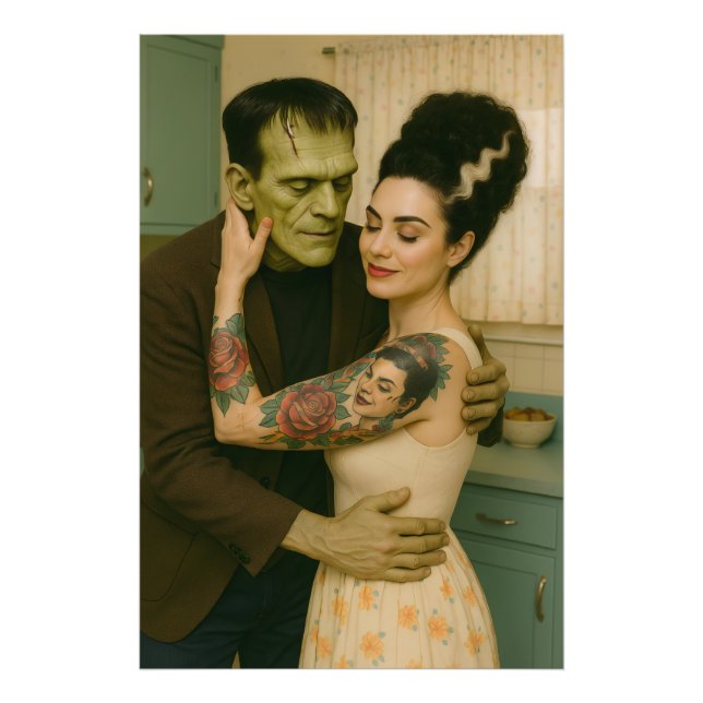 Foto Frankenstein e Bride MCM Art (Frente)