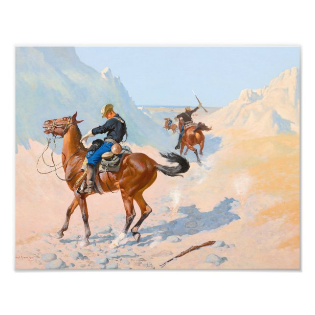 Foto Frederic Remington - A Guarda Avançada, ou A Mil (Frente)