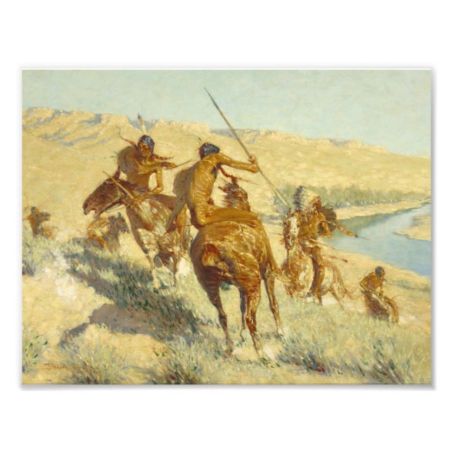 Foto Frederic Remington - Episódio da Arma de Buffalo (Frente)