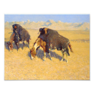 Foto Frederic Remington - Indianos Simulando Buffalo