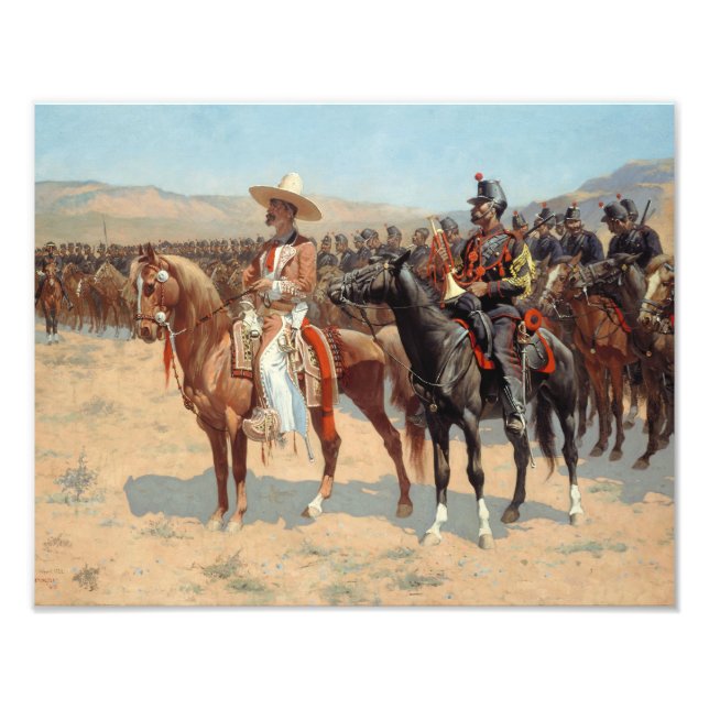 Foto Frederic Remington - O Major Mexicano (Frente)