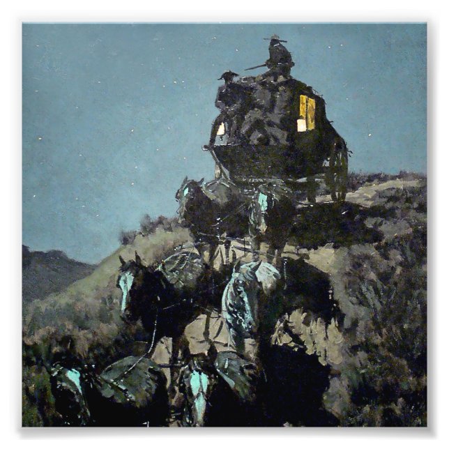 Foto Frederick Remington “A Velha Diligência” (Frente)