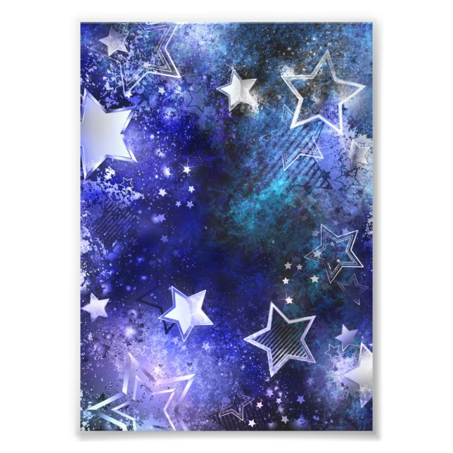Foto Fundo de Espaço com Estrelas (Frente)