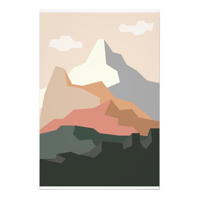 Foto Fundo de Montanha Minimalista (Frente)