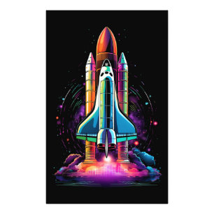Foto Fundo do foguete espacial