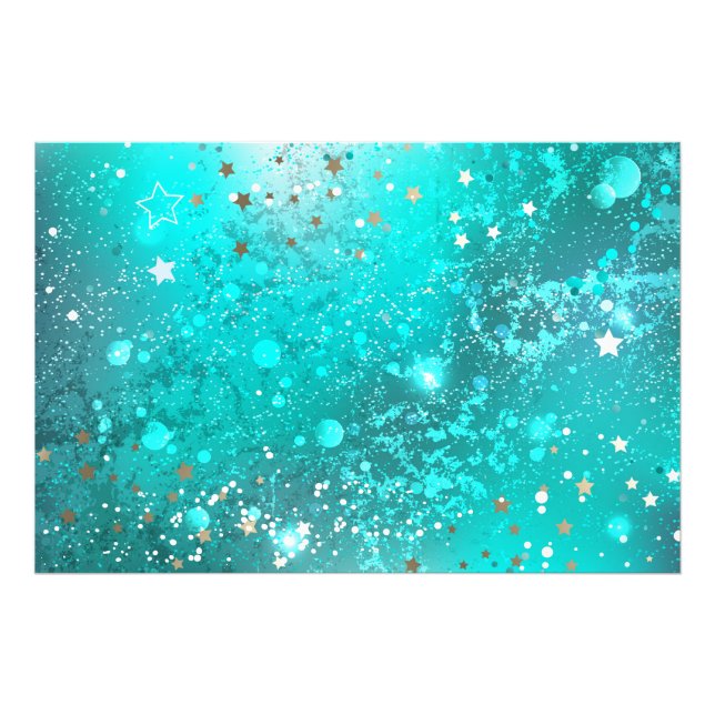 Foto Fundo do Mint Turquoise Foil (Frente)