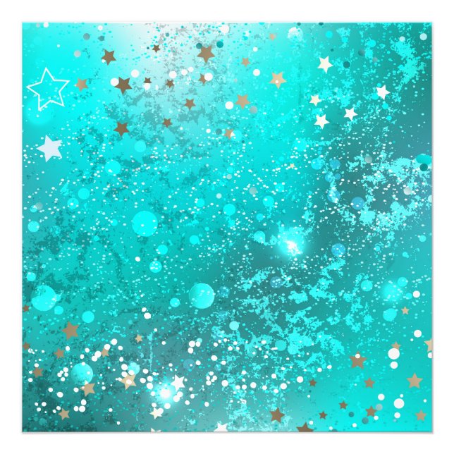 Foto Fundo do Mint Turquoise Foil (Frente)