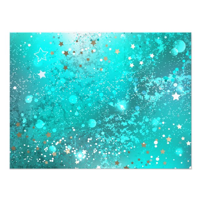 Foto Fundo do Mint Turquoise Foil (Frente)