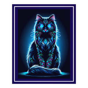 Foto Fundo Neon Cat Vivid - 97948