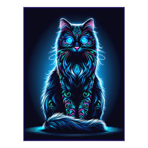 Foto Fundo Neon Cat Vivid - 97948