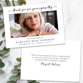 Foto Funeral Obrigado Pelo Seu Cartão de condolênc