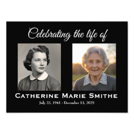 Foto Funeral or Memorial Double Image