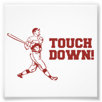 Futebol de baseball com touchdown