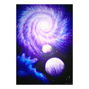 Foto Galáxia e planetas