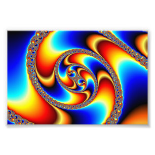 Foto Galáxia Espiral - Arte Fractal