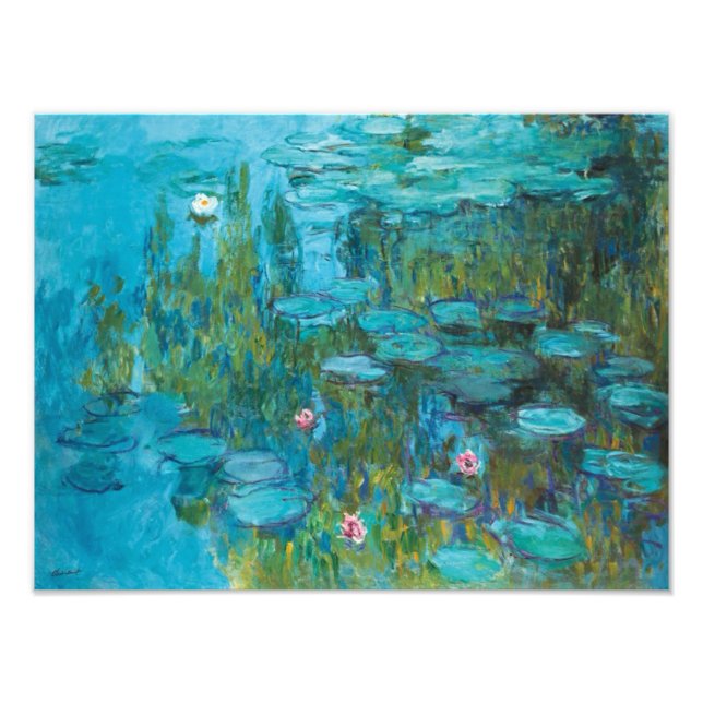 Foto Galeria de lírios Ninféas Claude Monet (Frente)