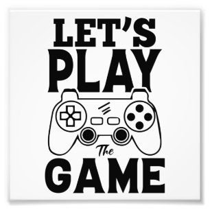 Foto Gamer Gift - Vamos Jogue o Jogo
