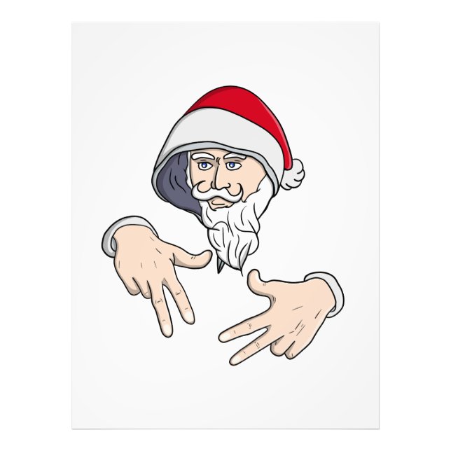 Foto Gangsta legal Hip Hop Hand Rap Santa Claus (Frente)