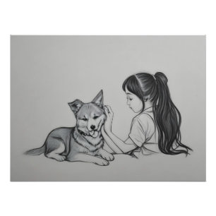 Foto Garota com o cachorro