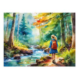 Foto Garota de caminhada