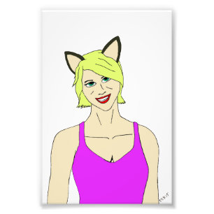 Foto garota-gato