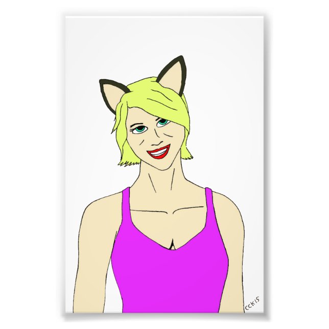 Foto garota-gato (Frente)