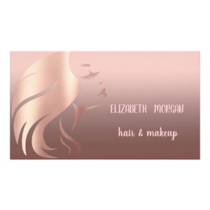 Foto Garota moderna com silhueta, maquiagem