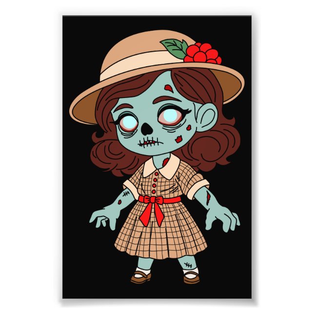 Foto Garota Zumbi dos Anos 1940 (Frente)