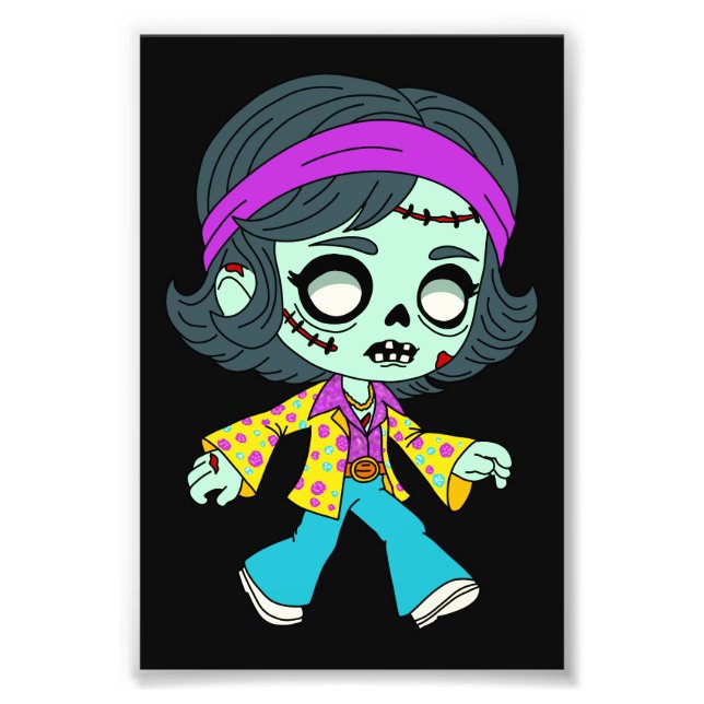 Foto Garota Zumbi dos Anos 1970 (Frente)
