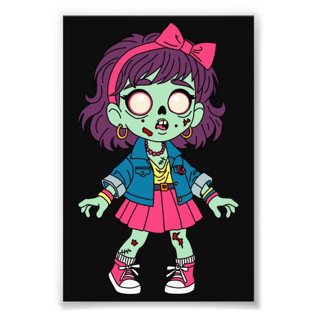 Foto Garota Zumbi dos Anos 80 (Frente)