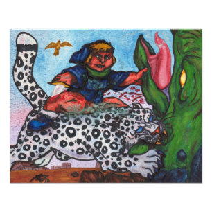 Foto garoto fantasia andando de gato brigando dragão e