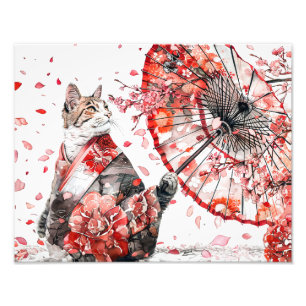 Foto gata geisha em um quimono detalhado senta-se graci