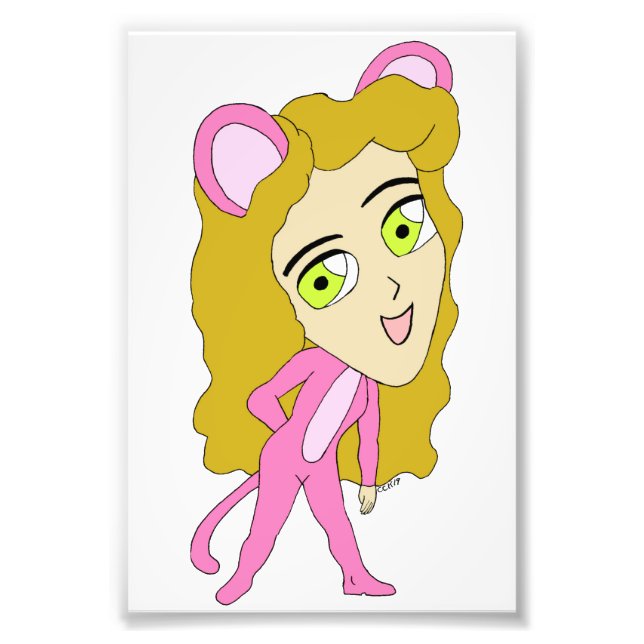 Foto gata rosa (Frente)