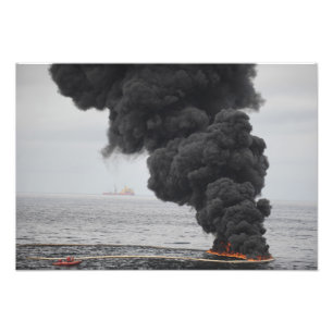 Foto Gathered concentrou queimaduras do óleo