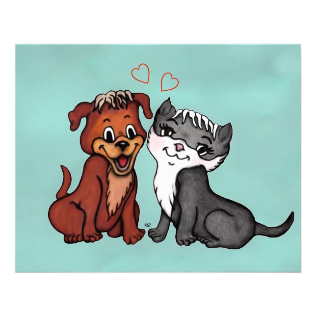 Foto Gatinho e Puppy (Frente)