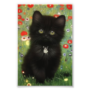 Foto Gatinho Gustav Klimt