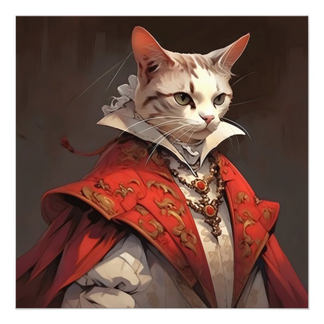 Foto Gato Aristocrata Engraçado (Frente)