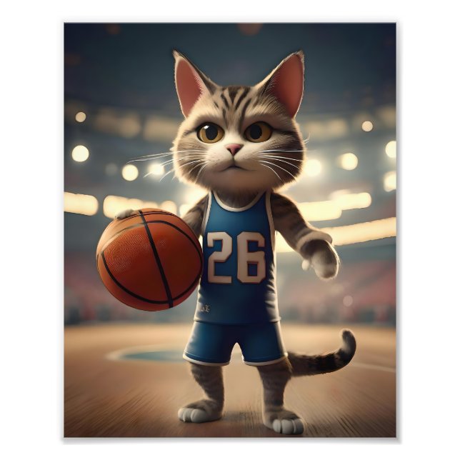 Foto Gato de basquete, (Frente)