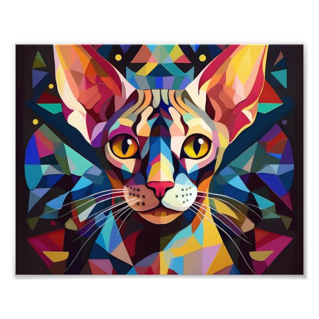 Foto Gato de Cubismo AI (Frente)