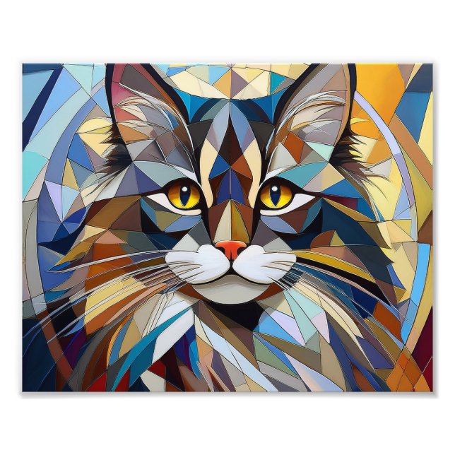Foto Gato de Cubismo AI (Frente)