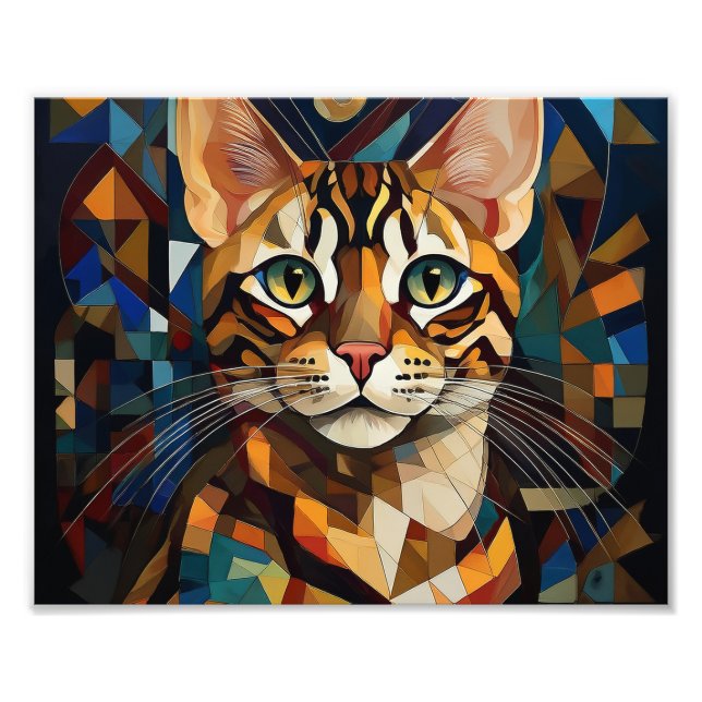 Foto Gato de Cubismo AI (Frente)