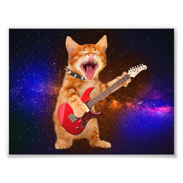 Foto Gato de estrela do rock (Frente)