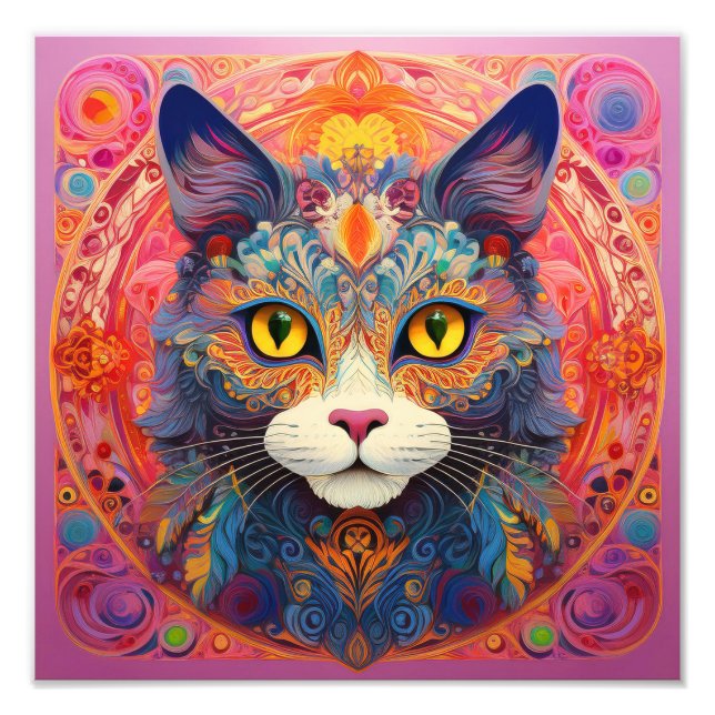 Foto Gato de Flor AI (Frente)
